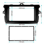 Double Din Dash Kit with Radio Wire Harness for Toyota Corolla (2009–2013)