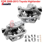 Pair Rear Brake Calipers for Toyota Highlander (2008–2013)