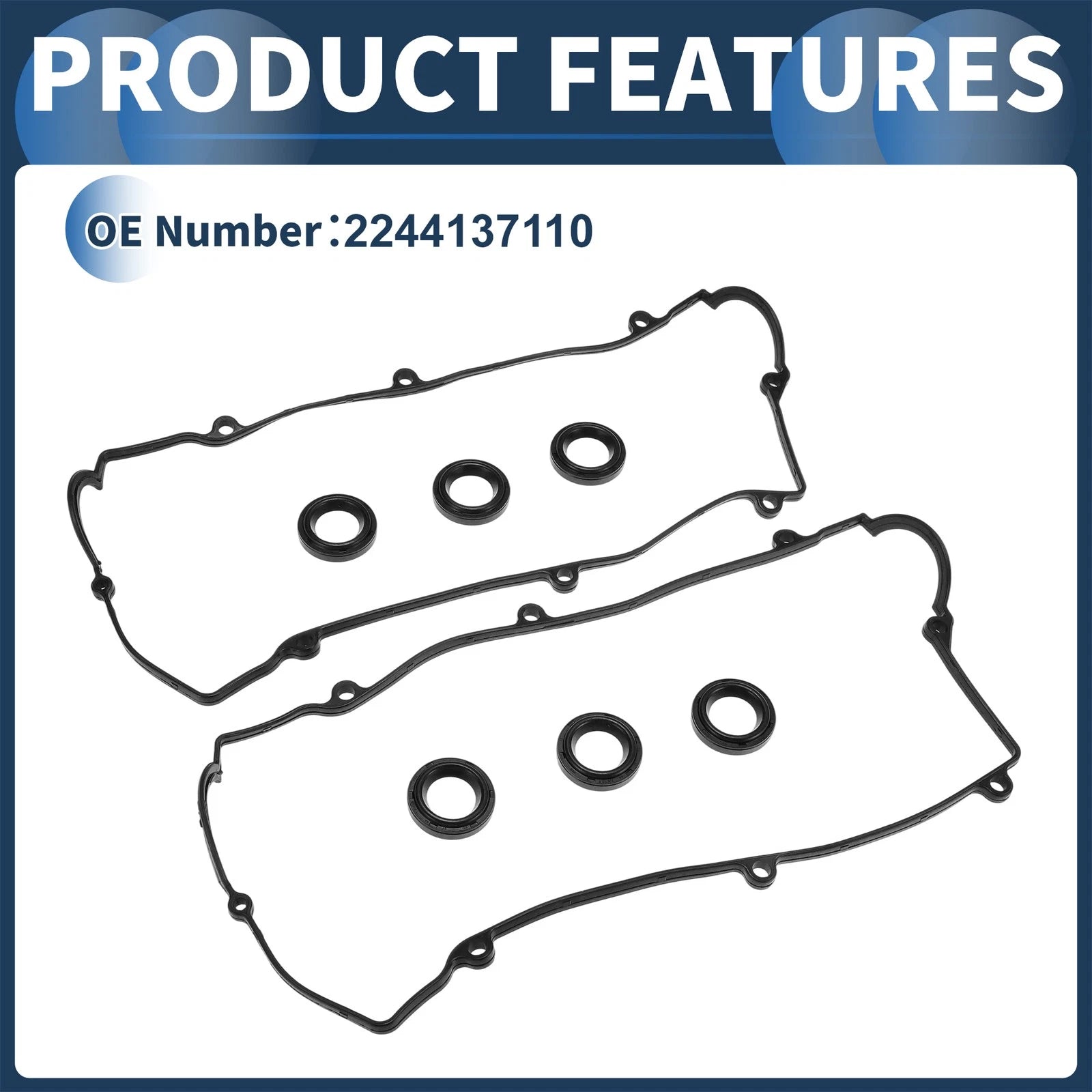 Valve Cover Gasket Set for Hyundai Santa Fe (2003–2006) 2244137110