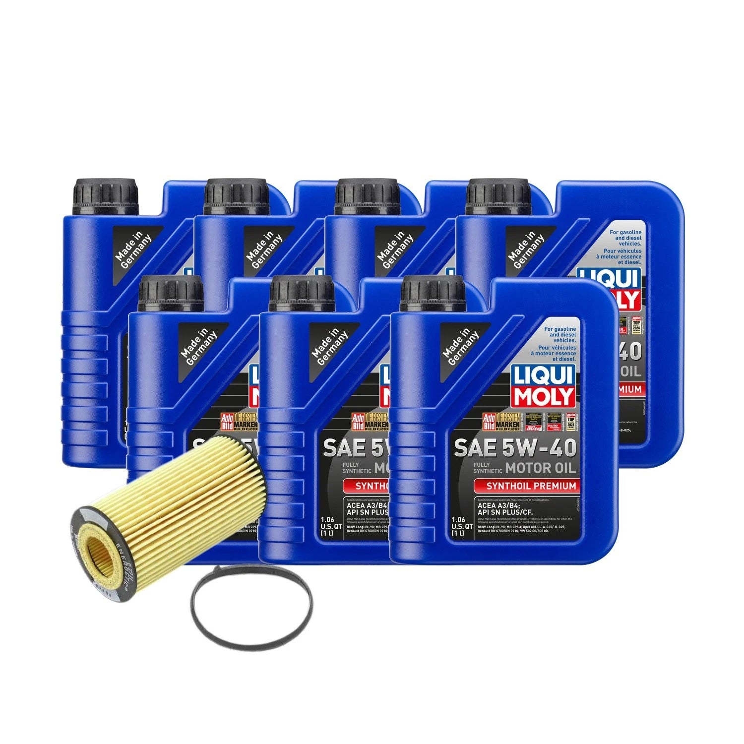Liqui Moly Synthoil Premium SAE 5W40 Oil Change Kit for Audi CEPB (2000–2005)