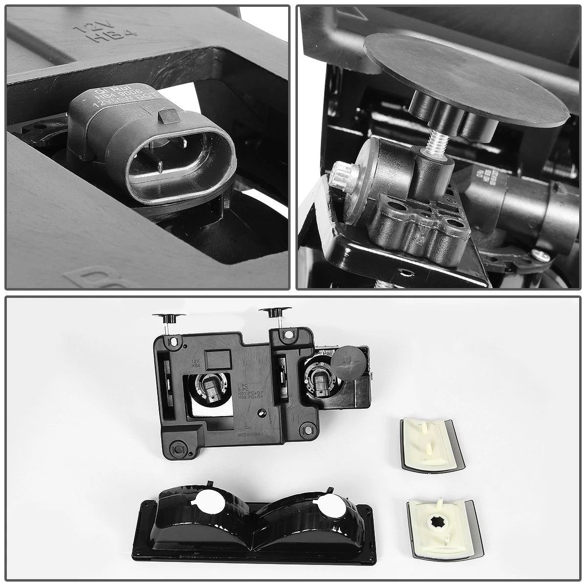 Smoked Headlights + Amber Corner Lamps for GMC C10 C/K Pickup (1994–2000)