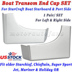 Set of 2 Transom End Caps for StarCraft Boat (Port & Starboard)