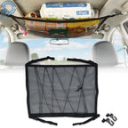 Double-Layer Interior Roof Storage Net for Vehicle (Fits Multiple Models)