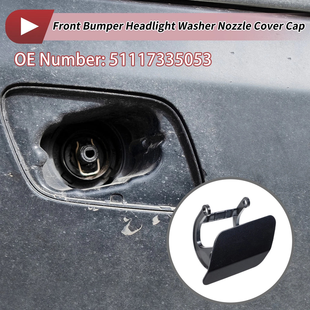 Front Left Washer Nozzle Cover Cap No. 51117335053 for BMW 740i (2013–2015) Blue