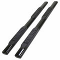 Black 5in Oval Strght w/Pads Step Nerf Bar for 19-20 Silverado/Sierra 1500 Crew