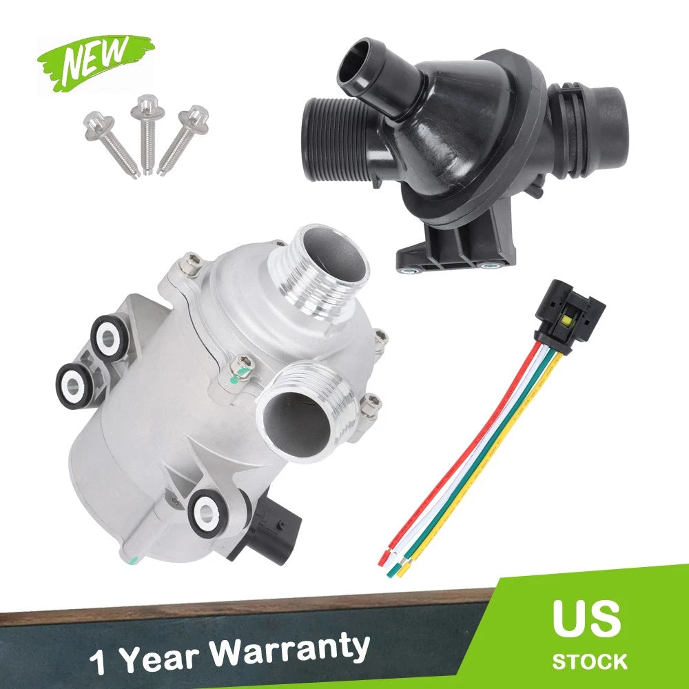 Electric Water Pump with Thermostat Kit for BMW 530xi 525xi X3 X5 (2006–2010)