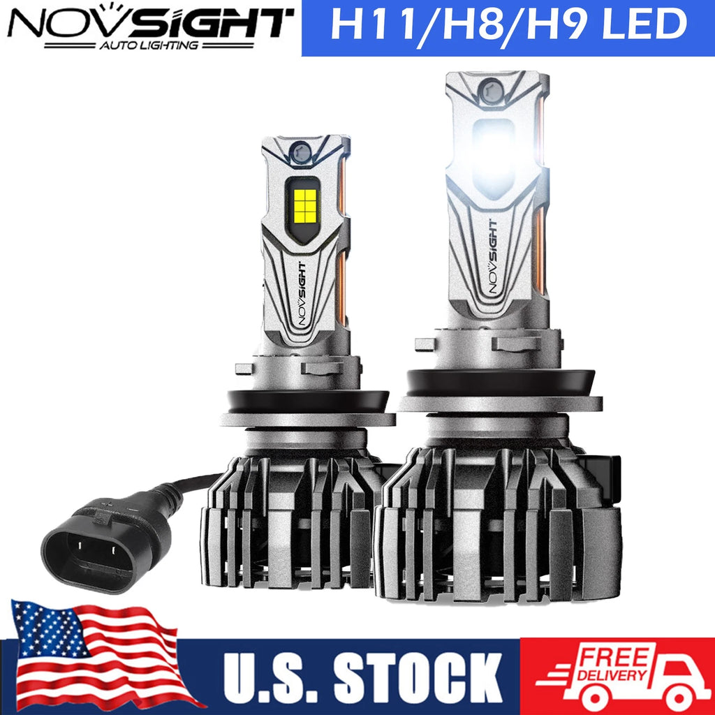 2X H9 H8 H11 LED Headlight Bulbs Kit 32000LM 6500K for