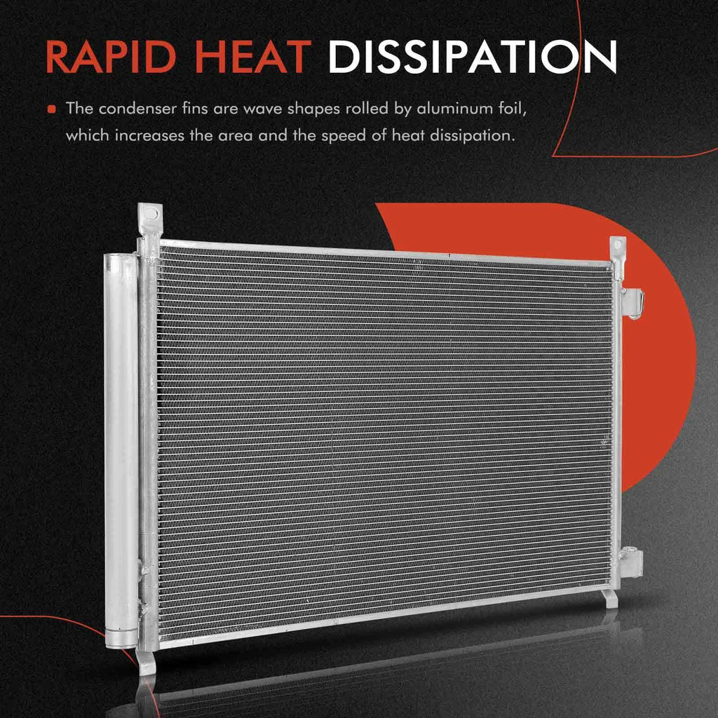 A/C Condenser with Bracket & Receiver Drier for Nissan Rogue (2017-2019)