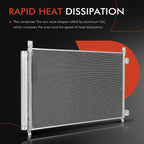 A/C Condenser with Bracket & Receiver Drier for Nissan Rogue (2017-2019)