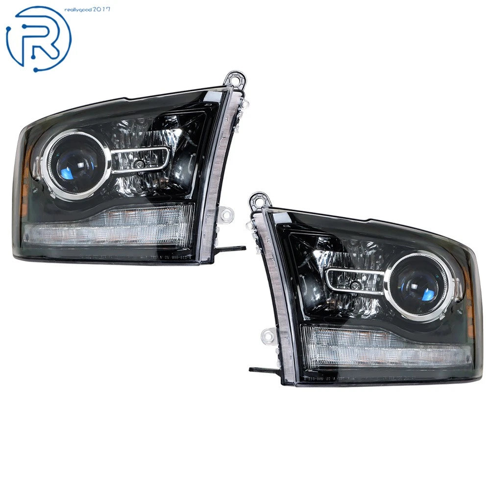 Headlight with LED DRL for Dodge Ram 1500 3500 (2009–2018) Left & Right