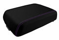Leather Console Lid Bucket Seat Cover for Ford F250 (1999–2010) Purple Stitch
