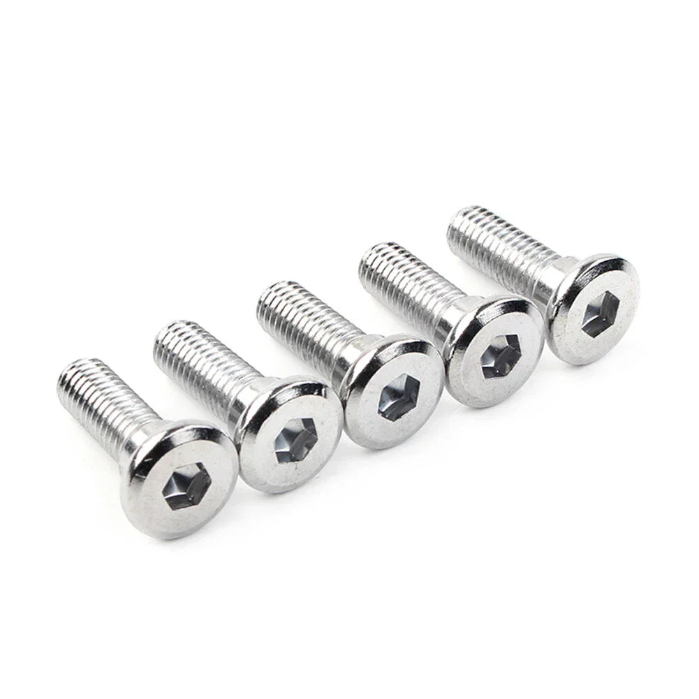 5 x M8x25mm Steel Bolts Hex Socket Disc Brake Rotor Screws Fasteners
