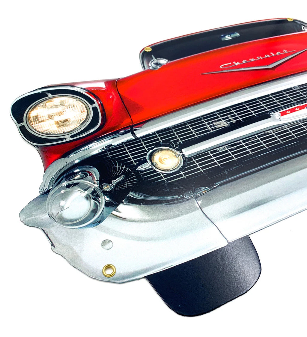 Front Bumper Metal Sign for Chevrolet Bel Air (1957–1957)