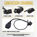 OBD2 Cable for Dodge Cummins Ram (2018–2021) SGW Bypass OBD-II EV