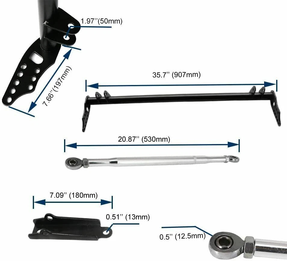 Front Traction Control Tie Bar Kit for Honda Civic (1992–1995) Acura Integra (1994–2001)