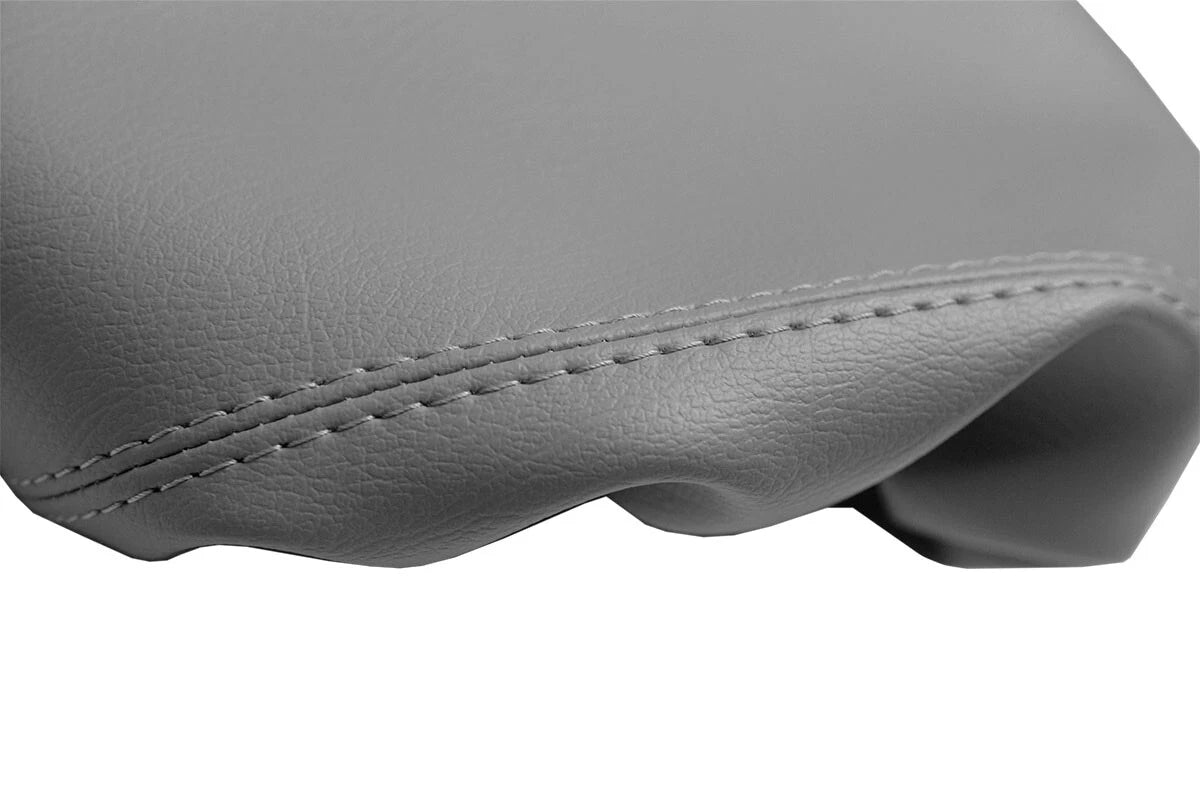 Leather Console Lid Pull Over Cover for Hyundai Elantra (2001–2006) Gray