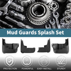 Set of 4 Mud Flaps Splash Guards for Toyota Sienna (2004–2010)
