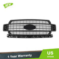 Gloss Black Front Bumper Grille for Ford F-150 (2018–2020)