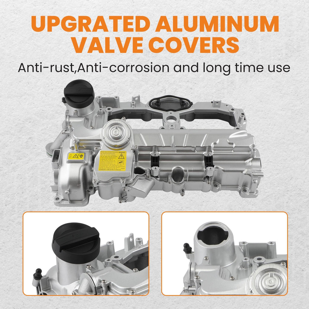 Aluminum Valve Cover with Gasket for BMW 320i X1 X3 X4 X5 Z4 (2012–2018) 11127588412