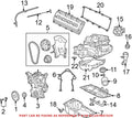 Engine Timing Cover Gasket Set for Dodge Challenger, Ram 3500 (2011–2023)