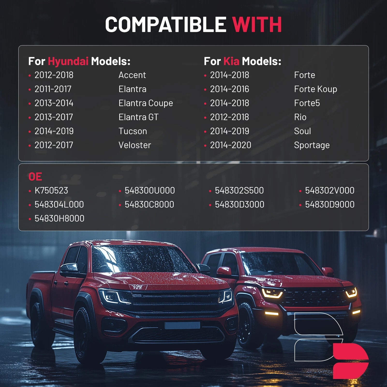 2X Front Sway Bar End Links for Hyundai Accent Elantra Tucson Kia Forte Rio