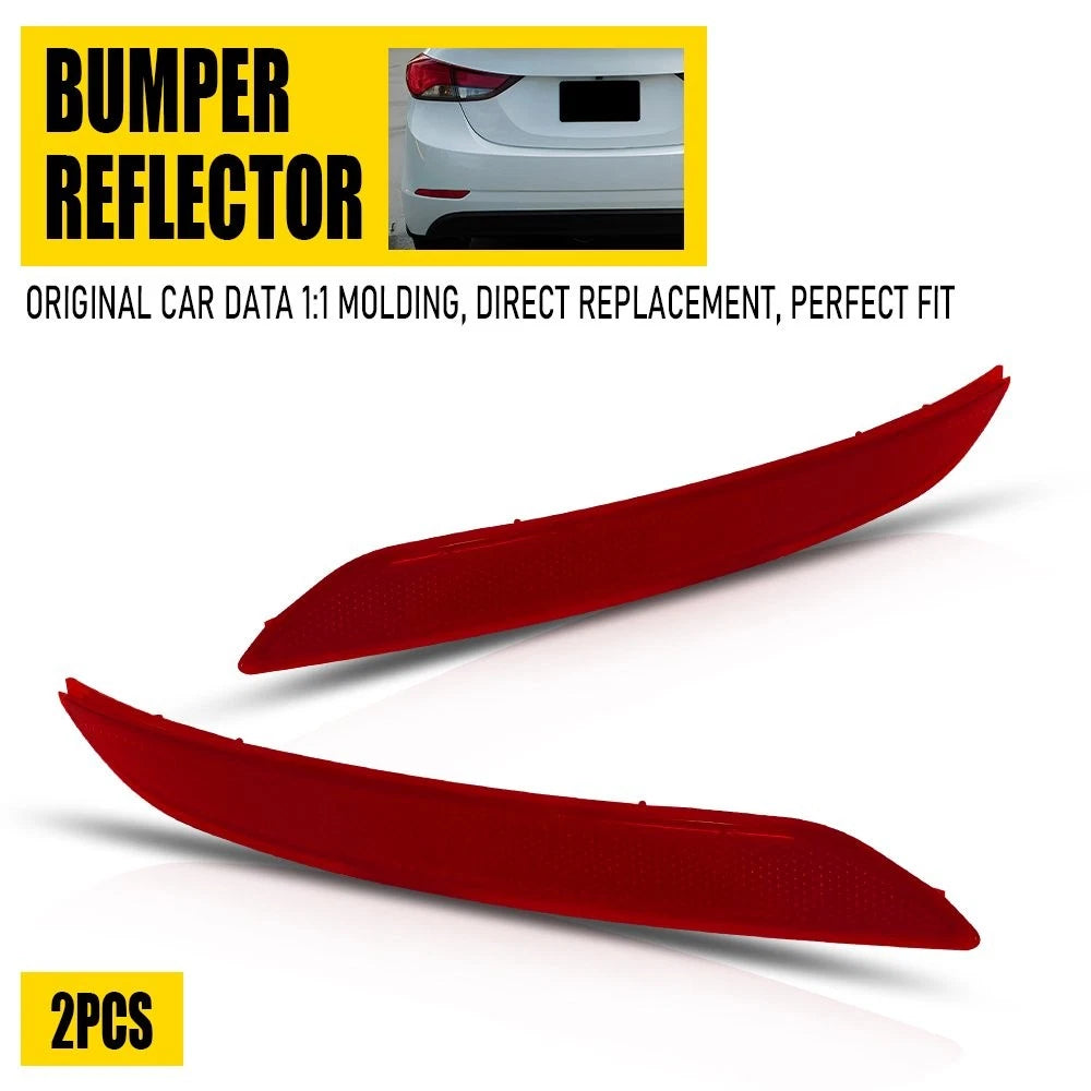 2X Bumper Reflector Set for Hyundai Elantra (2014–2016) EXV