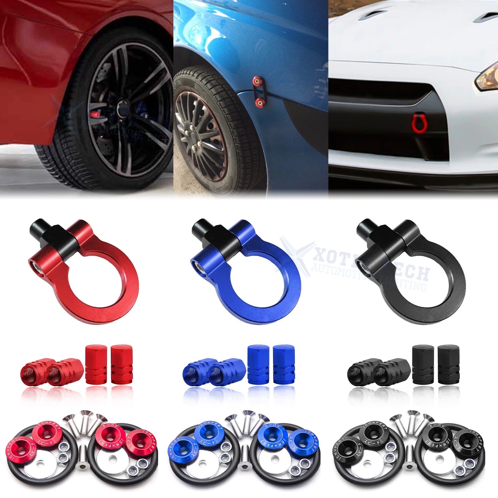 Towing Hook, Tire Valve Stem & Release Fastener for Infiniti FX35 FX45 (2003–2017)