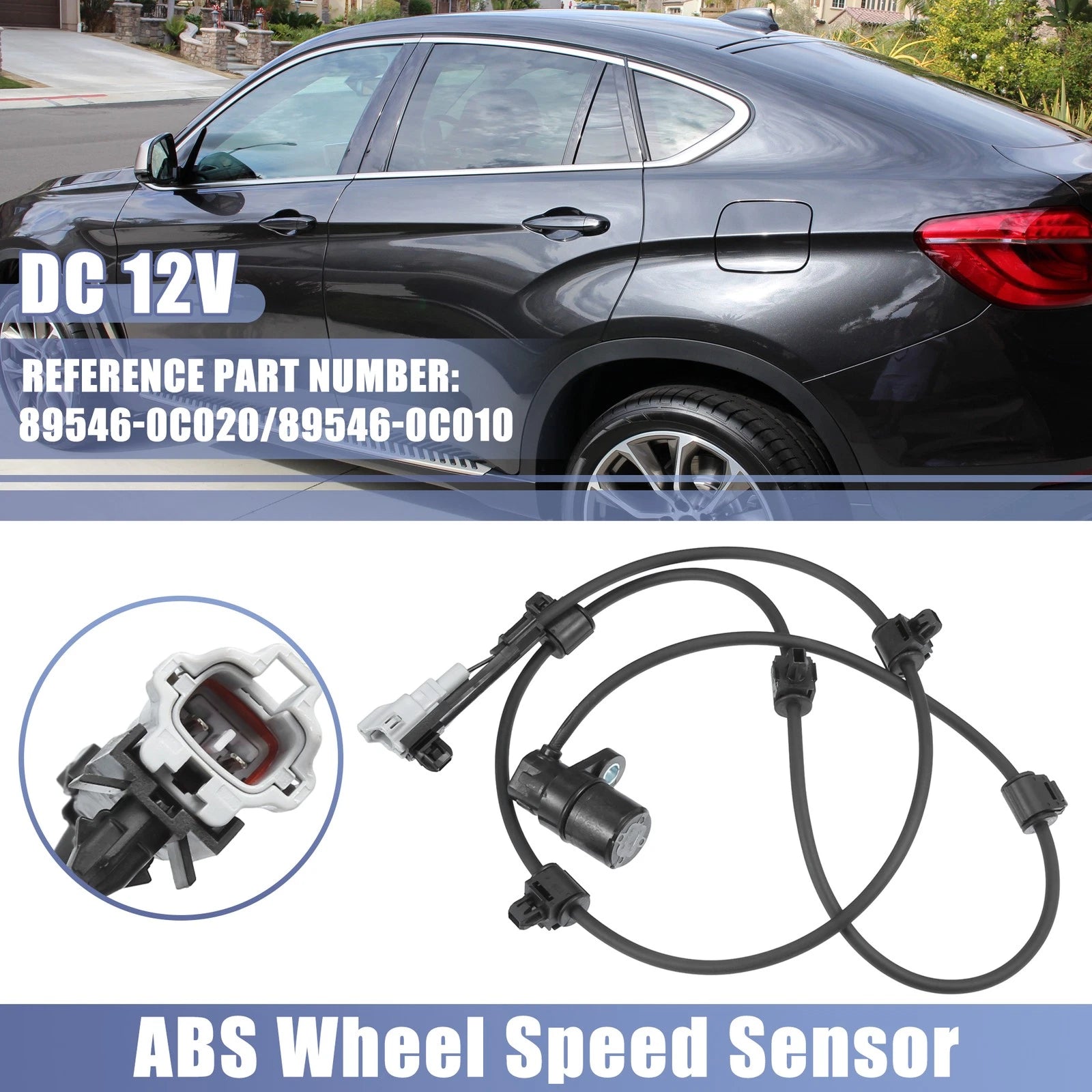 Rear Left ABS Wheel Speed Sensor No. 89546-0C020 for Toyota Sequoia (2001–2007)
