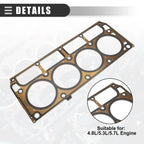 Cylinder Head Gasket for Chevrolet Silverado 1500 (2007–2013) No. 12589226/12573949