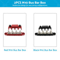 2X M10 250A DC 48V Power Distribution Terminal Block Bus Bar