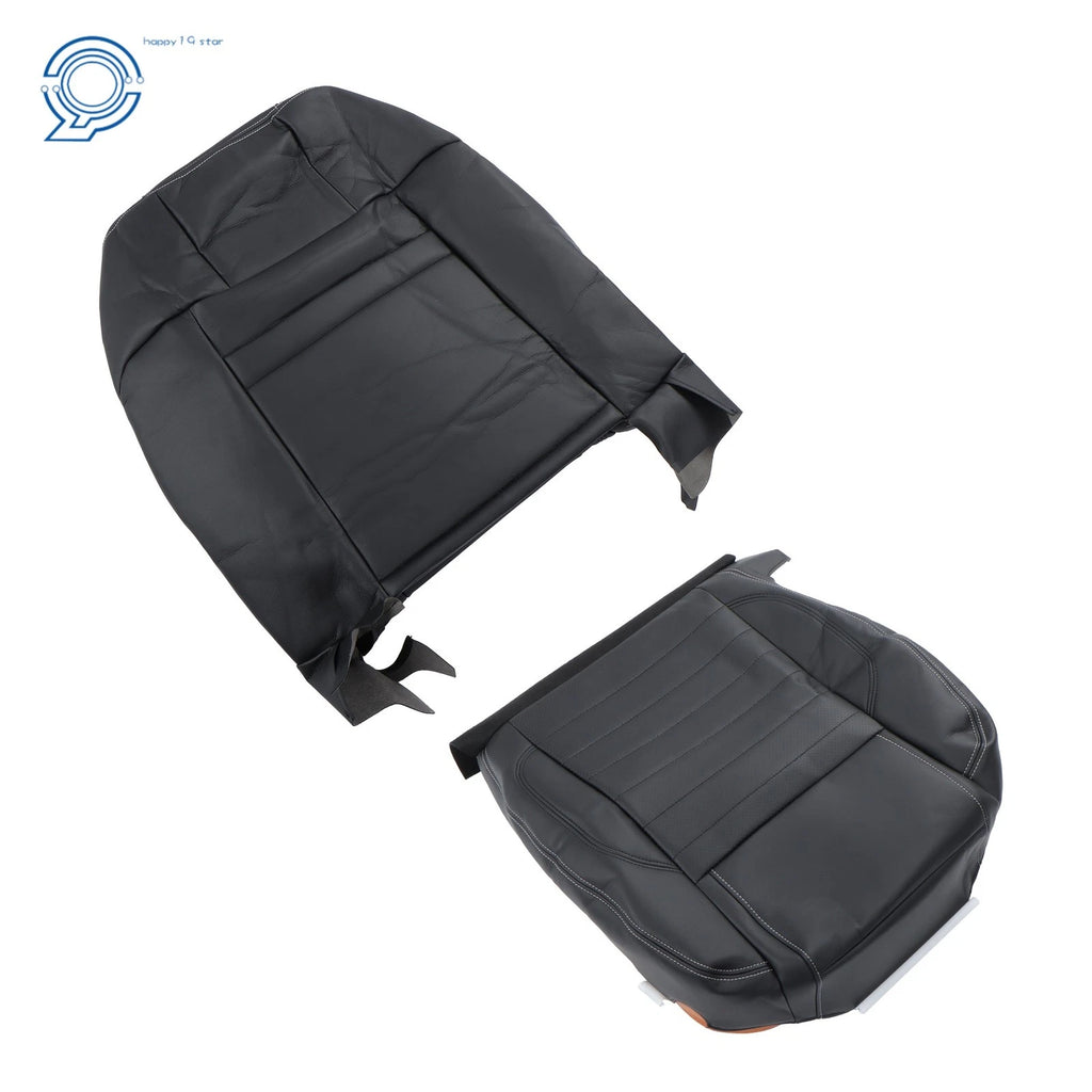 Leather Perforated Driver Bottom Back Seat Cover for Ford Mustang GT (2010-2014)