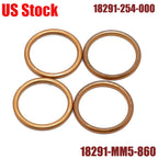 4X Muffler Gaskets 18291-254-000, 18291-MM5-860 for Honda CB700/900/1000/1100