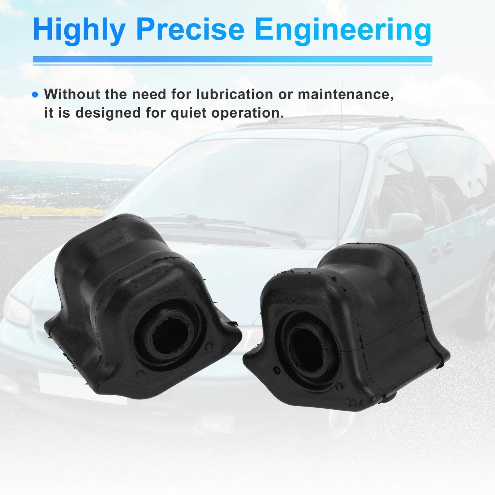 2X Front Right Stabilizer Sway Bar Bushing Kit  