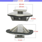 20x Side Skirt Rocker Molding Retainer Clips for Mazda