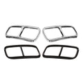 Rear Exhaust Muffler Tail Pipe Cover Trim for Audi Q7 (2016–2019) Silver
