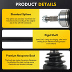 Front Left CV Axle Assembly for Honda Accord (2018–2020) Turbo