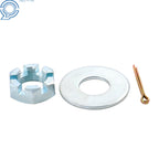 8-Lug 6.5" Wheel Hub Kit for Round Spindle and Bearing (Fits Various Models)