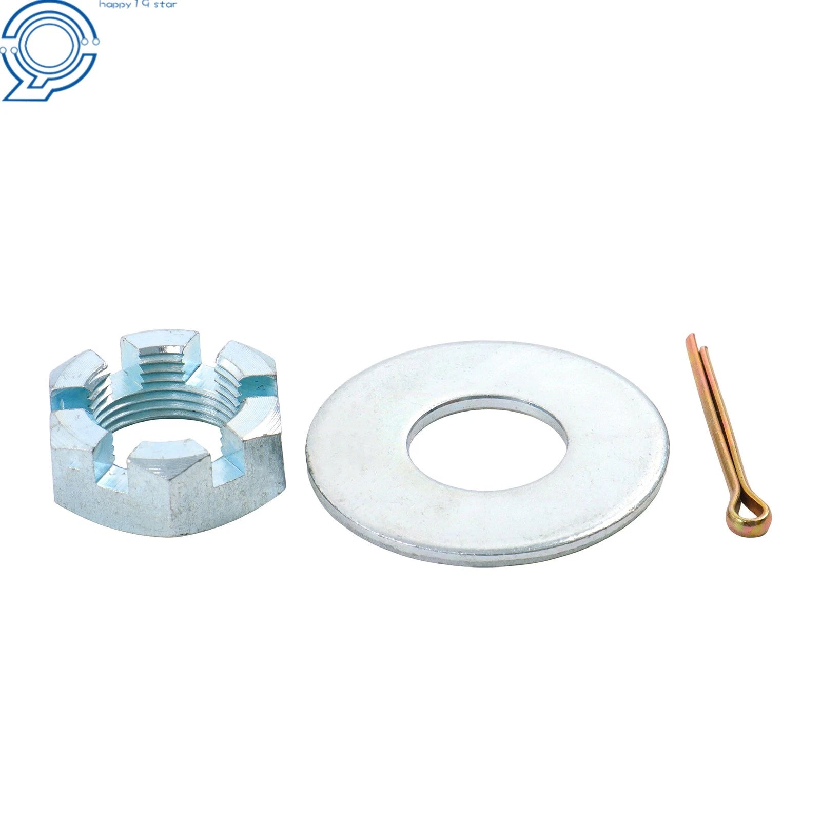 8-Lug 6.5" Wheel Hub Kit for Round Spindle and Bearing (Fits Various Models)