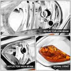 Left Chrome Housing Headlight Lamp for Ford Transit Connect (2014–2018)