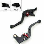 Short Brake Clutch Levers for Kawasaki ZX10R/RR/KRT (2016–2017) Black T9
