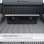 Aluminium Tool Box for Pickup Truck (60"x12"x14") - Black, Lock & Key