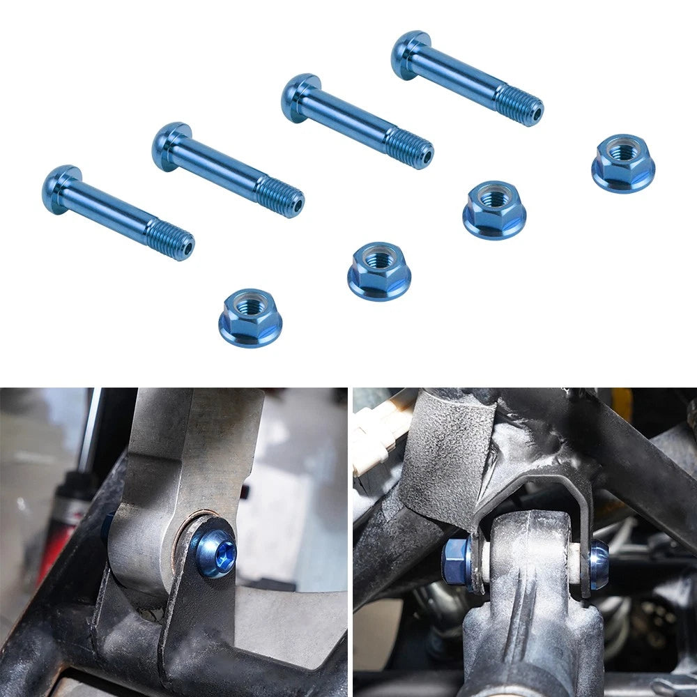 4x Shock Mounting Bolts with Locking Nuts for Yamaha Raptor 700 700R (2011–2020)