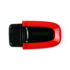 Red ABS One Button Start Key Cover Case for Macan (2015-2023)