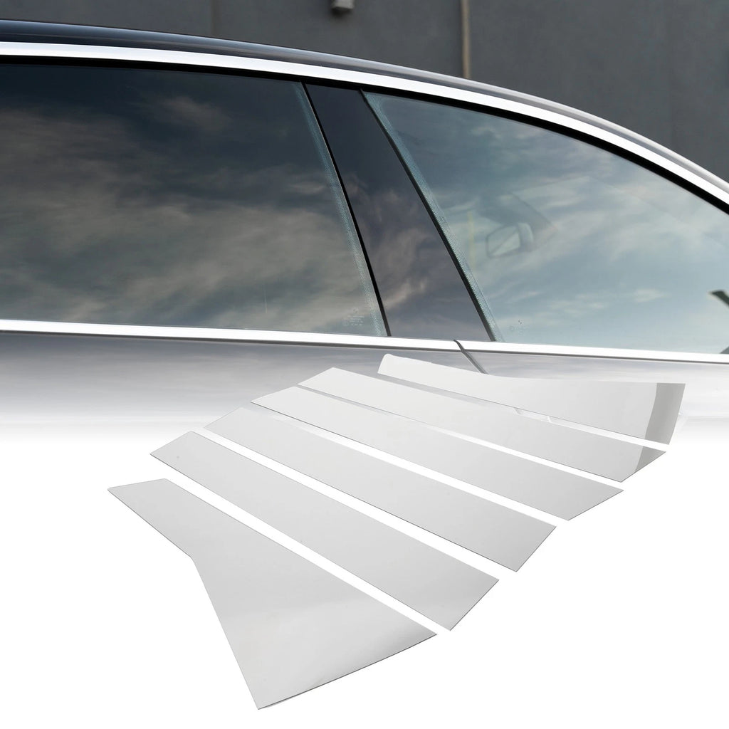 Set of 6 Car Pillar Window Trim Covers for Honda CR-V (2017–2022) Chrome