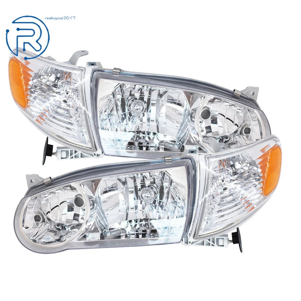 Halogen Headlights with Corner Signal for Toyota Corolla (2001-2002)