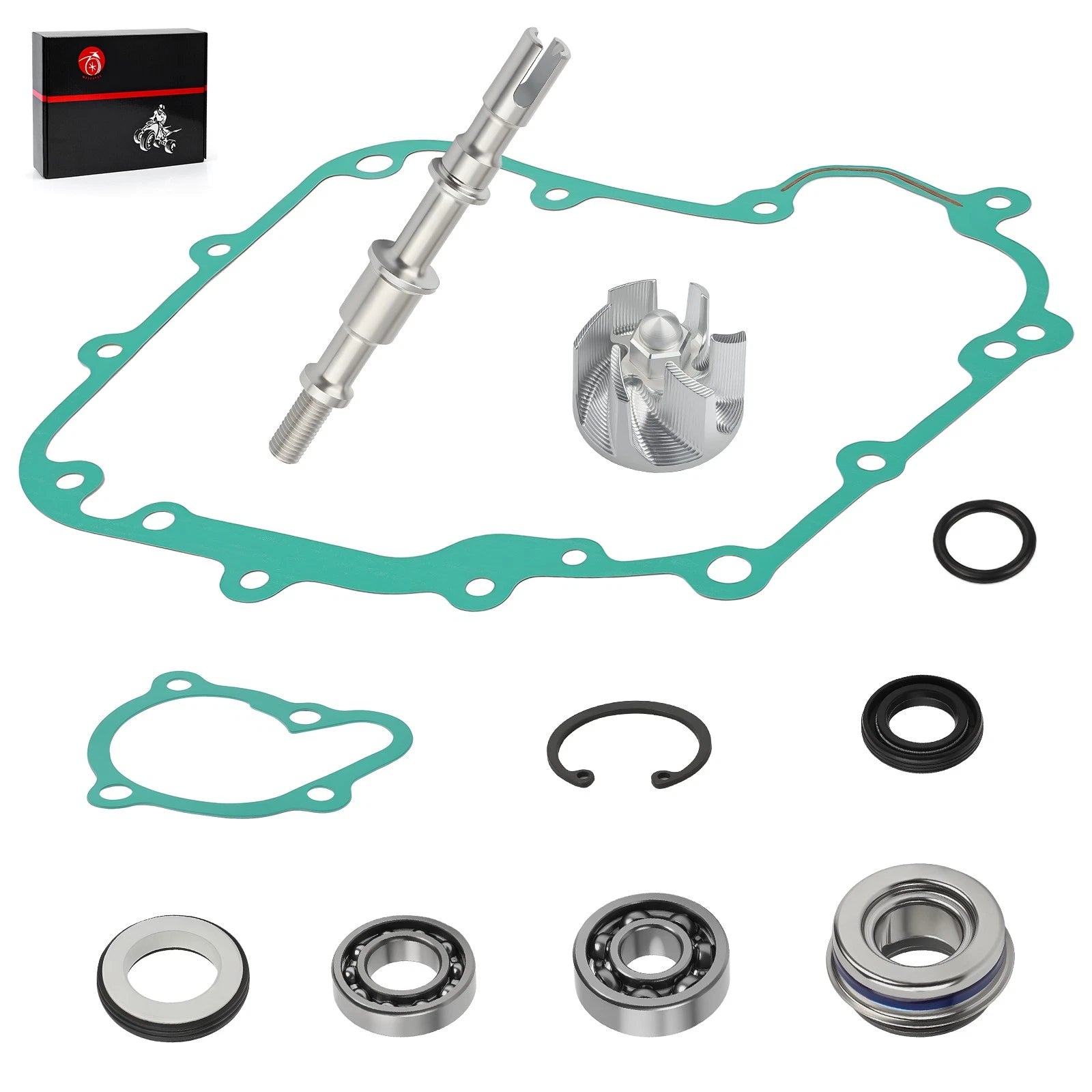 Water Pump Impeller Shaft w/ Gasket Kit for Kawasaki Brute Force 300 (2012–2024)