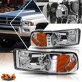 C-Shape LED DRL Sequential Turn Signal Projector Headlights for Silverado (2007–2014)