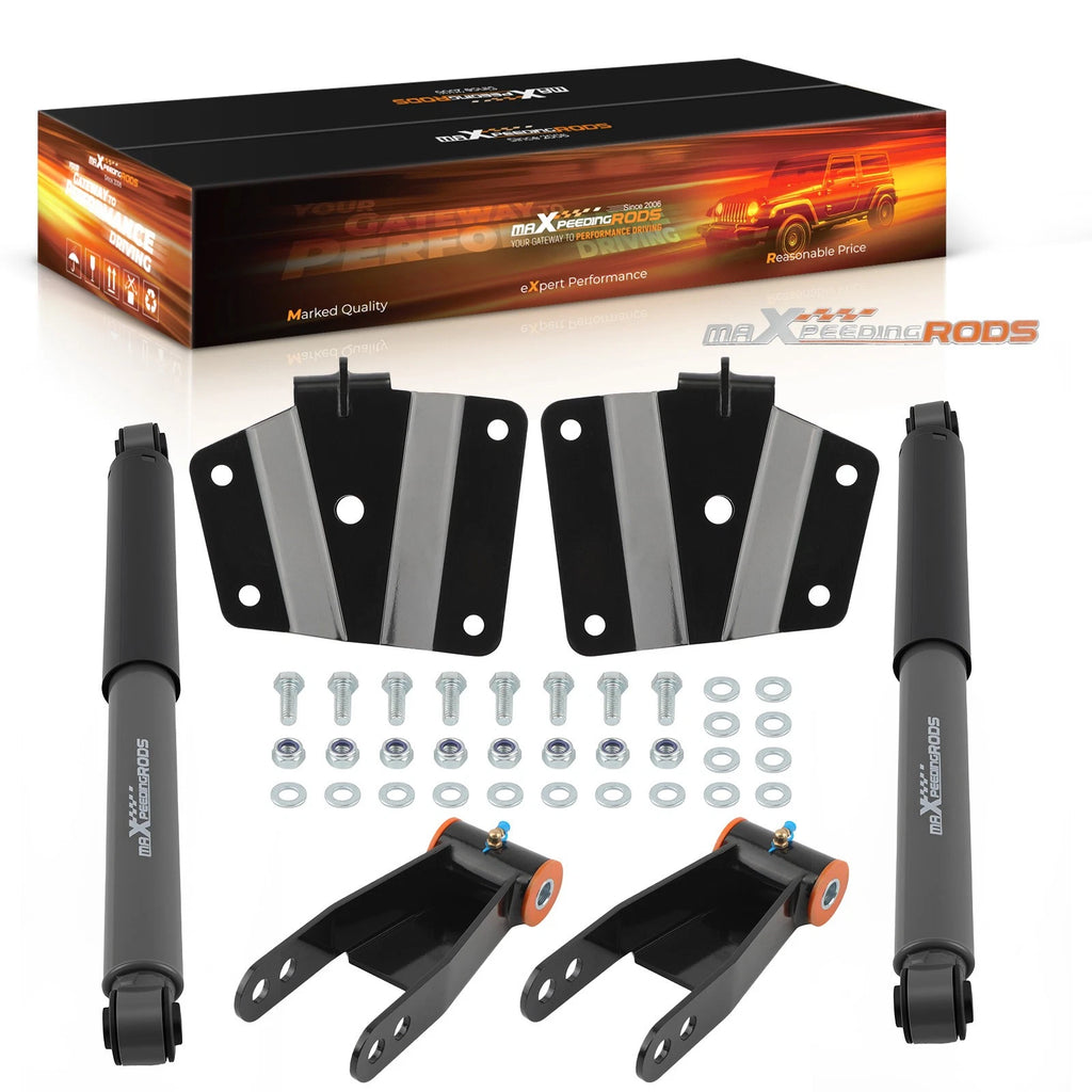 4" Drop Rear Shock Kit for Chevy Silverado 1500 2WD (1999–2006)