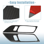 2X Side Door Handle Bowl Cover Trim for Ford Mustang (2015–2021) Black