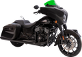 Klock Werks Kolor Flare Windshield 10" Green for Harley Davidson (2014–2023) KWW-04-0639